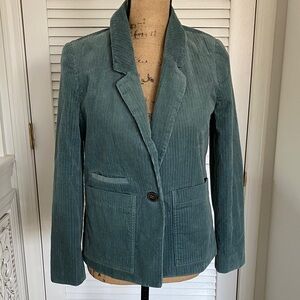 Madewell Teal Corduroy Blazer